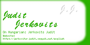 judit jerkovits business card